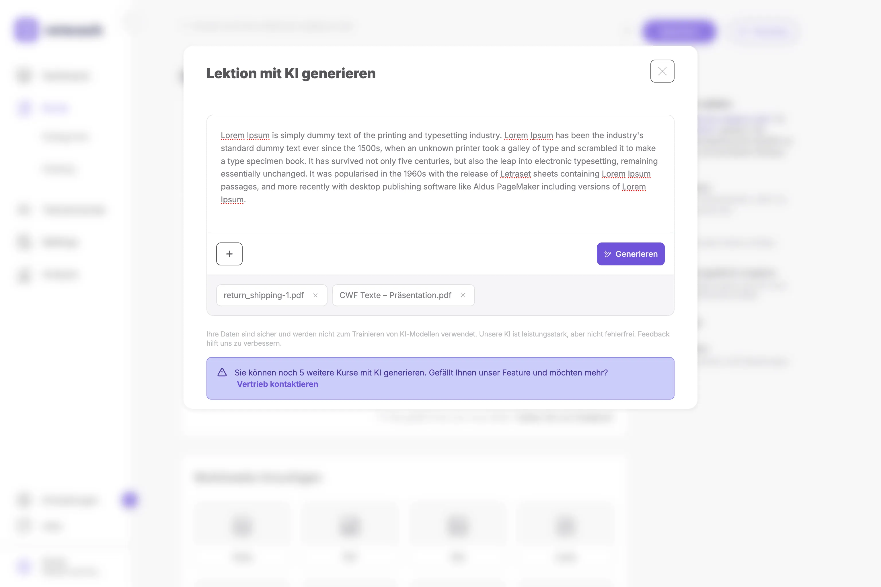 AI-assisted flow with PDF input